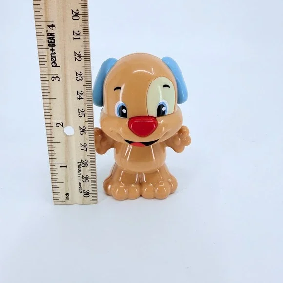 Mattel Fisher Price Laugh & Learn Puppy Dog Rattle Plastic 3.5" Figure Toy 2013 - Picture 3 of 7